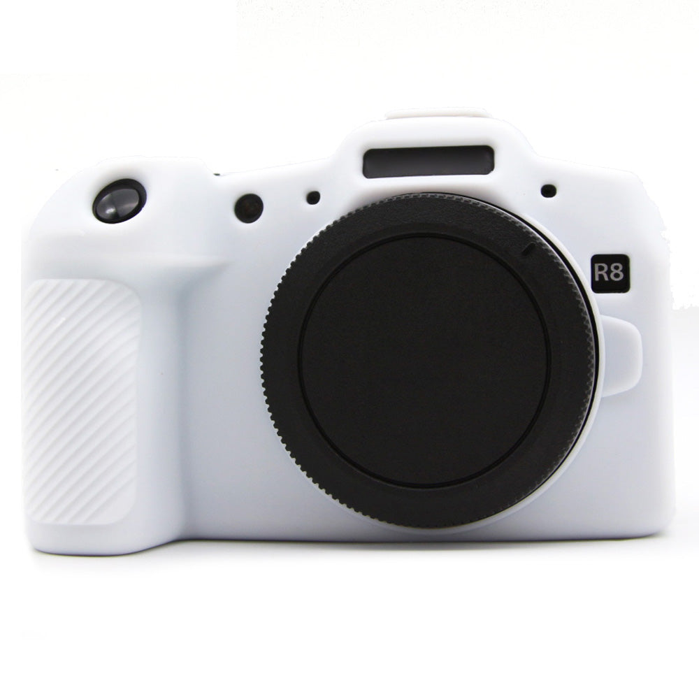 For Canon EOS R8 Anti-drop Camera Cover Soft Silicone Protective Case, Glossy For Canon EOS R8 Anti-drop Camera Cover Soft Silicone Protective Case, Glossy